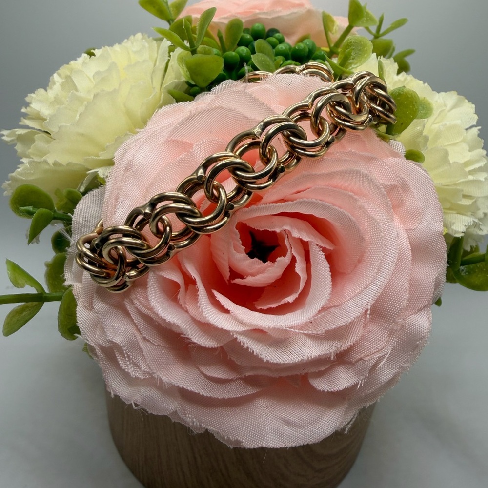 14k Gold Byzantine Chain Bracelet